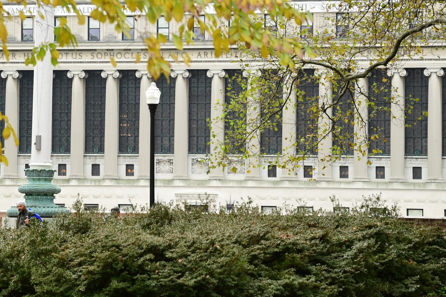A photo of the exterior of Butler Library